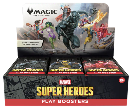 Marvel Super Heroes Play Booster Display