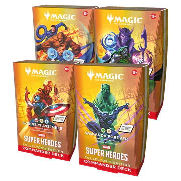 Marvel Super Heroes Commander Decks Collector's Edition Set of 4