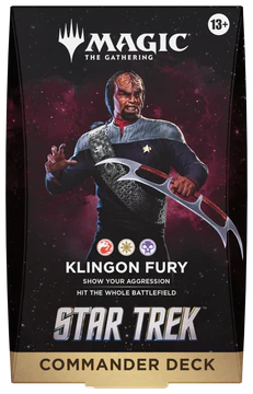 Star Trek Klingon Fury Commander Deck